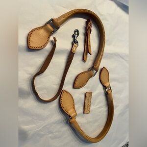 Dooney & Bourke (for rehab) Tan Leather Accessory Set EUC